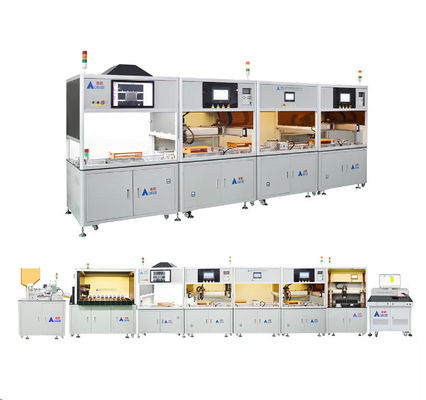 acheter Machine d'assemblage de packs de cellules cylindriques avec interface d'écran tactile et pression d'air online manufacture