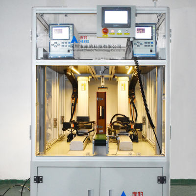 Machine de soudage automatique à batterie à huit axes à tête tournante à double broche